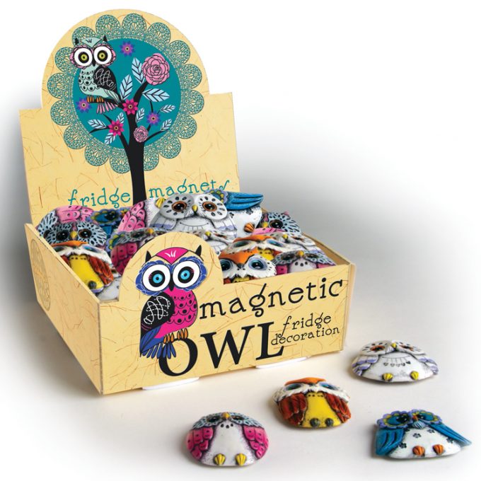 Magnetic Owls Counter Display (30 pcs)