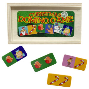 Dominos de Noël en bois