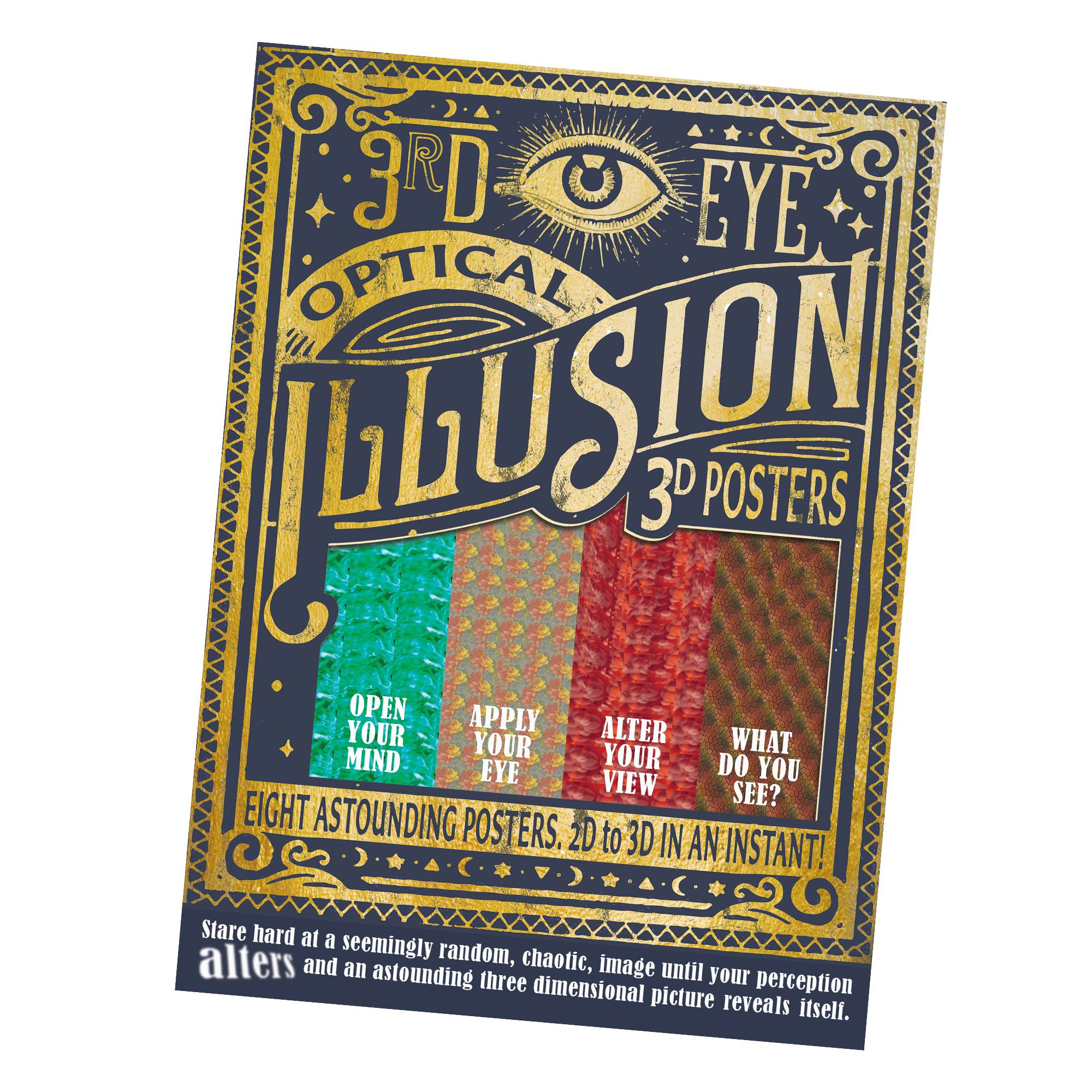 Affiches 3D à illusions d'optique