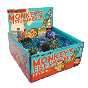 Porte-clés poing de singe et manille (assortis)